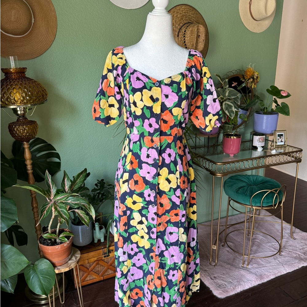 ModCloth * Princess Highway * Floral Multicolor Dress * SZ 10